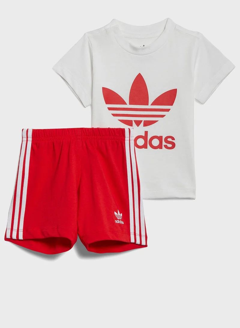 adidas Originals Infant Trefoil Shorts T-Shirt Set