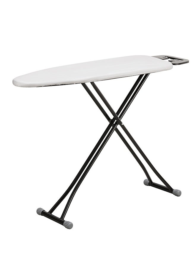 LAWAZIM 12"x36" / 30x91cm Ironing Board with Iron Rest - Foldable and Heat Resistant Iron Rest, Padded Surface, Lightweight Black Frame with Gray Cover -for Small Spaces, Apartments, and Laundry Rooms - Image 2