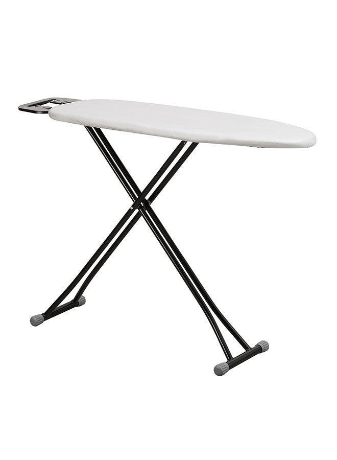 LAWAZIM 12"x36" / 30x91cm Ironing Board with Iron Rest - Foldable and Heat Resistant Iron Rest, Padded Surface, Lightweight Black Frame with Gray Cover -for Small Spaces, Apartments, and Laundry Rooms - Image 4