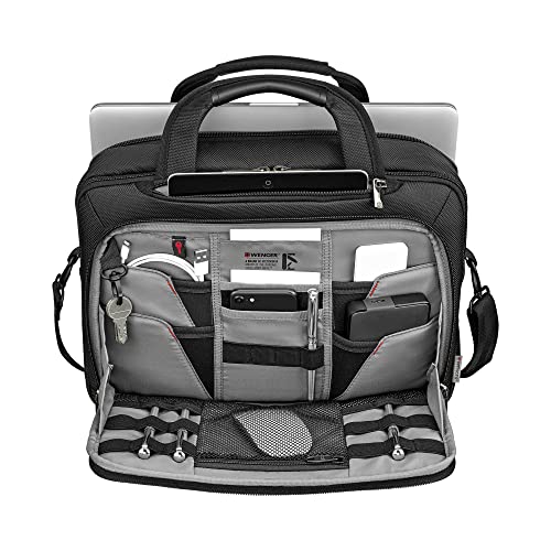 WENGER Unisex Adult, BC Pro, 11.6-13.3 Inch Laptop Briefcase, 10 Liters Black Swiss Designed-Blend of Style and Function, 612269 - Image 4