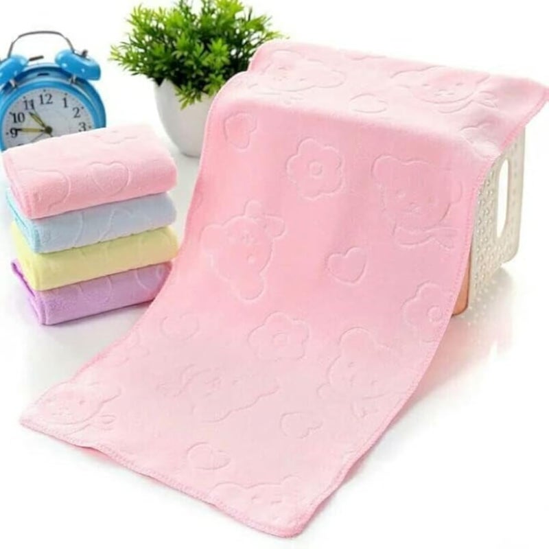 Microfiber towel set - 5 Pieces Colors Kitchen Dish Cloth Set Made of Coral Velvet Fabric, Super Absorbent, Oil-Resistant, Washable and Quick Drying (Ø¨Ø§ÙƒØª 5)