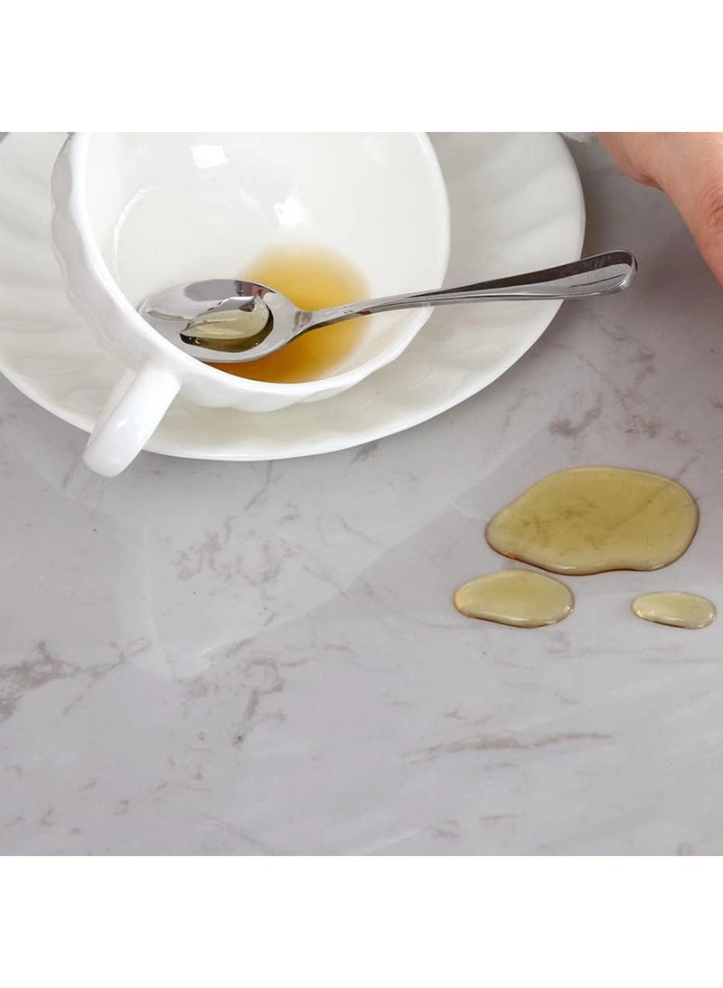 الأزرق جي دبليو جولة شفافة كيس من البلاستيك مفرش المائدة ، بولي كلوريد الفينيل الجدول مجموعة الحماية ، طاولة الطعام ، مجموعة للماء ، مفرش المائدة - Image 3