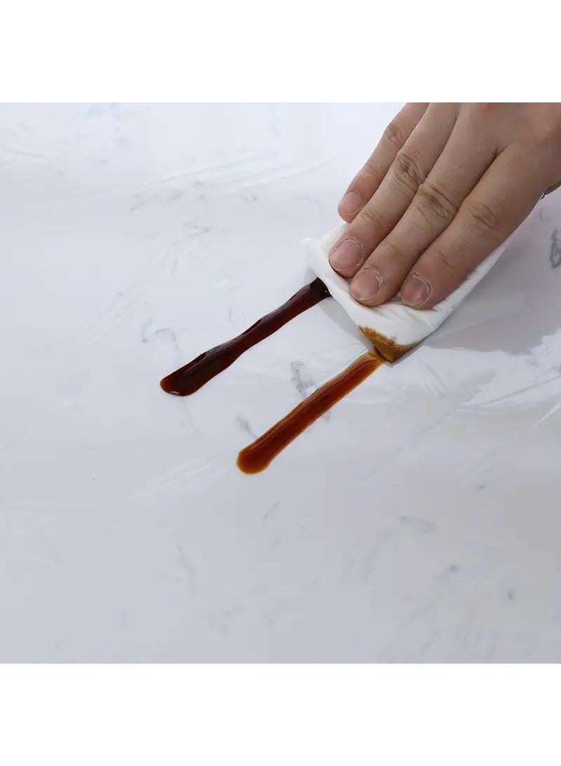 الأزرق جي دبليو جولة شفافة كيس من البلاستيك مفرش المائدة ، بولي كلوريد الفينيل الجدول مجموعة الحماية ، طاولة الطعام ، مجموعة للماء ، مفرش المائدة - Image 4