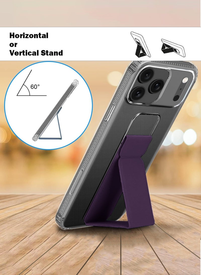 Wtech Apple iPhone 17 Pro Max 5G 2025 TPU Hand Grip Air Pillow Case Cover (MCGHTN) - Clear/Eggplant Purple - Image 2