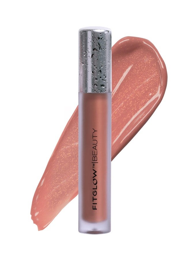 FITGLOW Beauty Lip Colour Serum | Hydrating Lip Gloss | Plumping Anti-Aging Lip Treatment | Natural Shine with Pomegranate Sterols & Collagen | Buildable Color for Dry Chapped Lips | Buff Pearl - 10g - Image 1