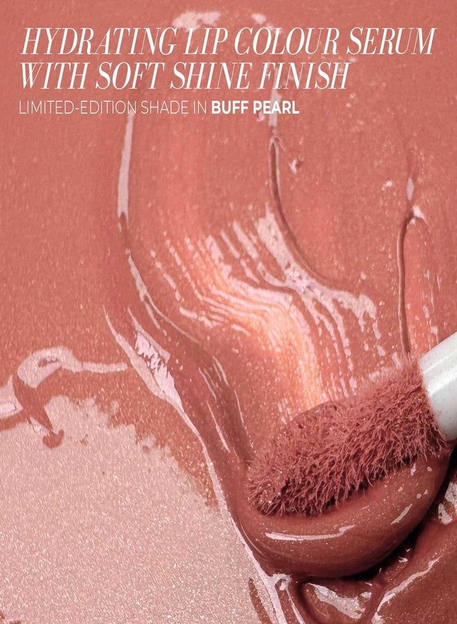 FITGLOW Beauty Lip Colour Serum | Hydrating Lip Gloss | Plumping Anti-Aging Lip Treatment | Natural Shine with Pomegranate Sterols & Collagen | Buildable Color for Dry Chapped Lips | Buff Pearl - 10g - Image 2