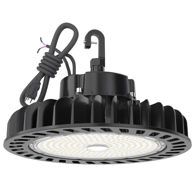 HYPERLITE UFO LED High Bay Light 200W 29000LM 145LMW 110V Dimmable UL Listed 4000K High Bay LED Light for Shop Gym Stadium Exhibition Hall Alternative to 850W MHHPS 5Year Warranty