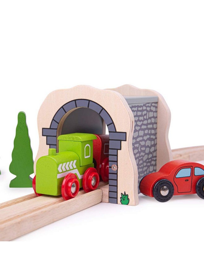Bigjigs Rail Bigjigs Rail Grey Stone Tunnel - Other Major Wooden Rail Brands are Compatible  - Image 5