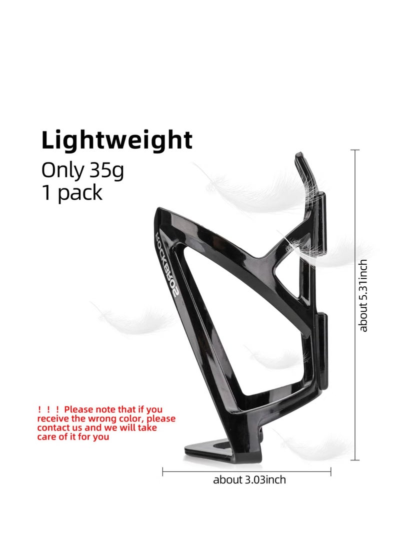 روكبروز حامل زجاجة ماء متين للدراجة خفيف للغاية مع أداة مسامير ، رف حامل أكواب عالمي لطريق MTB (أسود) - Image 2