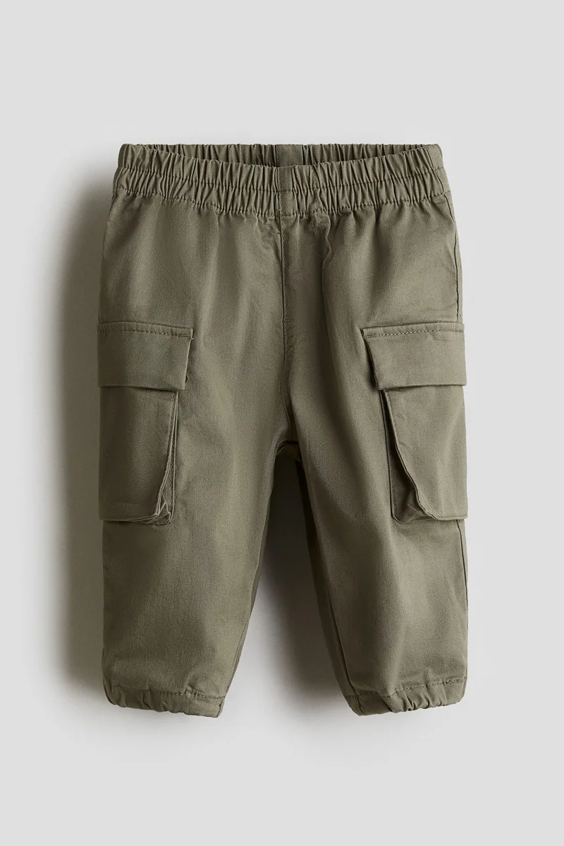 H&M Cotton cargo trousers