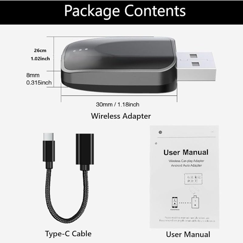 محول CarPlay اللاسلكي لسيارة أودي Q8 e-tron 2023-2025، دونجل USB جاهز للاستخدام، اللون B - Image 4