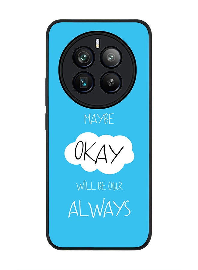 Stylizedd Rugged Black edge case for Realme 12 Pro / Realme 12 Pro Plus 5G, Slim fit Soft Case Flexible TPU Gel Thin Cover -  Maybe Okay - Image 1