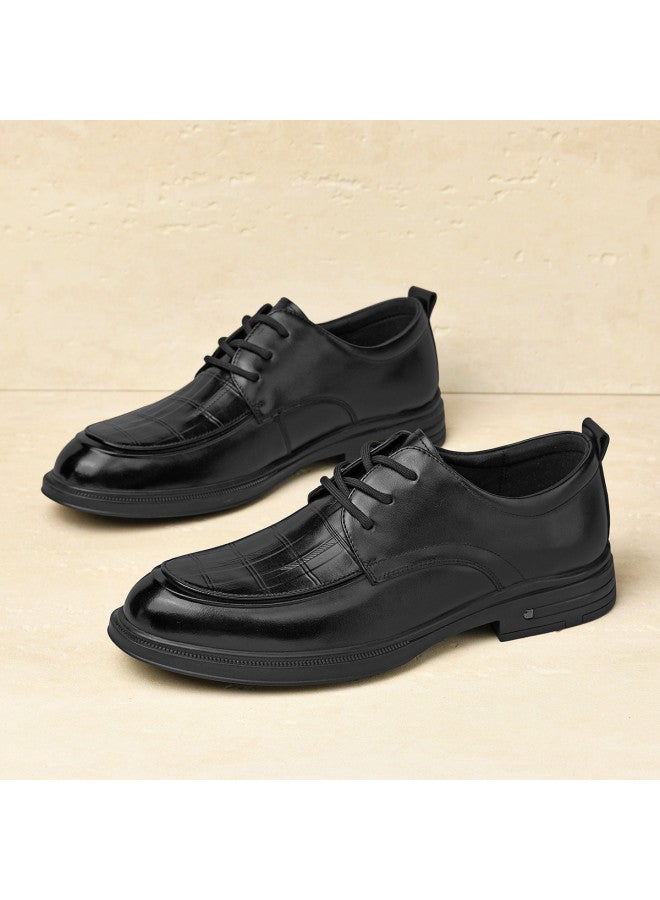 سيبتولفز 【Top Grain Leather】حذاء داربي للرجال بعمر 25 سنة، أحذية جلدية عصرية متنوعة فاخرة ذات ملمس للرجال - Image 5