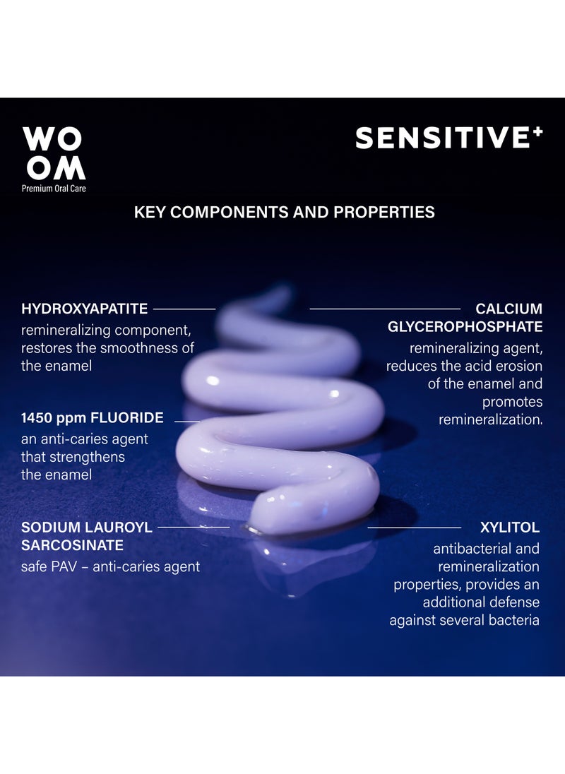 Toothpaste WOOM SENSITIVE Toothpaste For Sensitive Teeth, Premium EU Quality, Spain, 75 ml