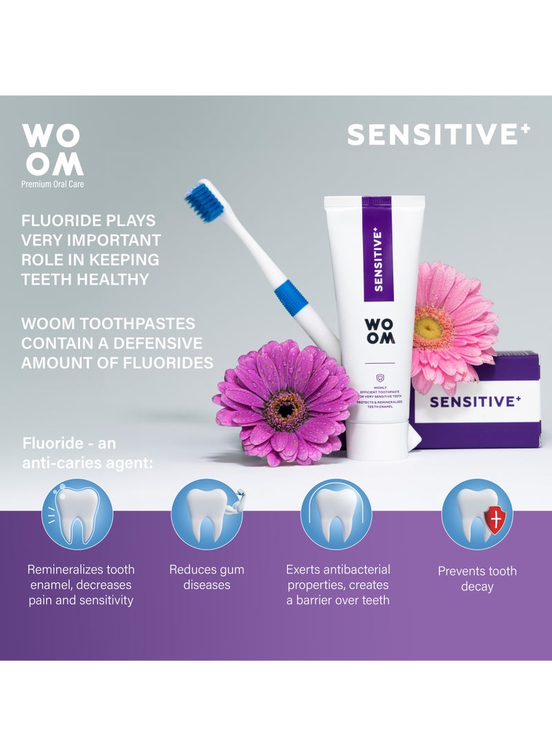 Toothpaste WOOM SENSITIVE Toothpaste For Sensitive Teeth, Premium EU Quality, Spain, 75 ml