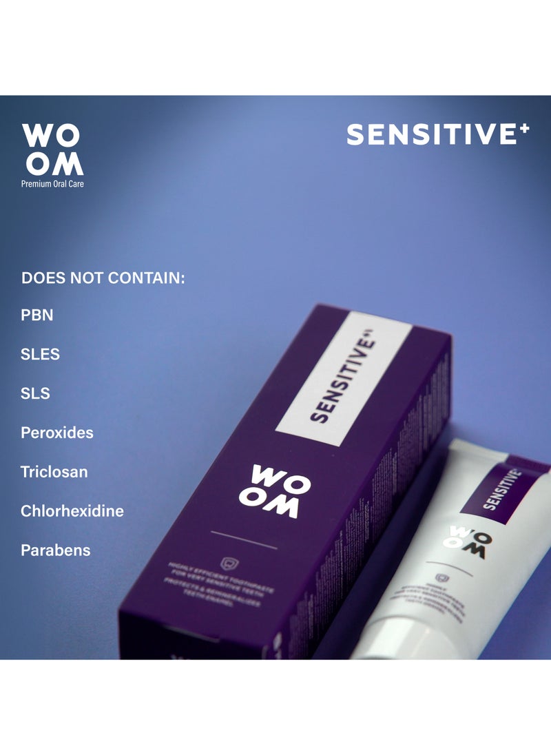 Toothpaste WOOM SENSITIVE Toothpaste For Sensitive Teeth, Premium EU Quality, Spain, 75 ml