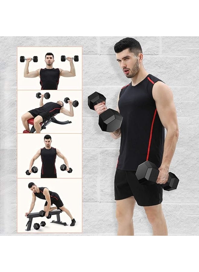 دامبل سداسي مطاطي مستورد – 10 كجم - Image 2