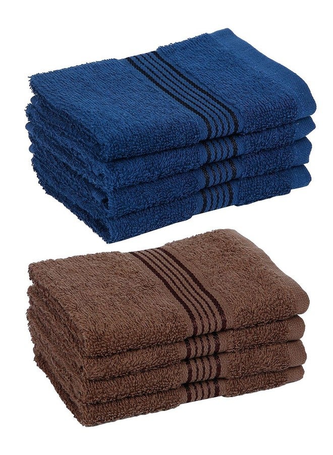 Kopa by Bianca 400 GSM 100% Cotton Soft Terry Towel l 8pc Face Towel l Baby Face Towel l Face Towel for Baby l D`Ross l Powder Blue-Desert Sand - Image 3