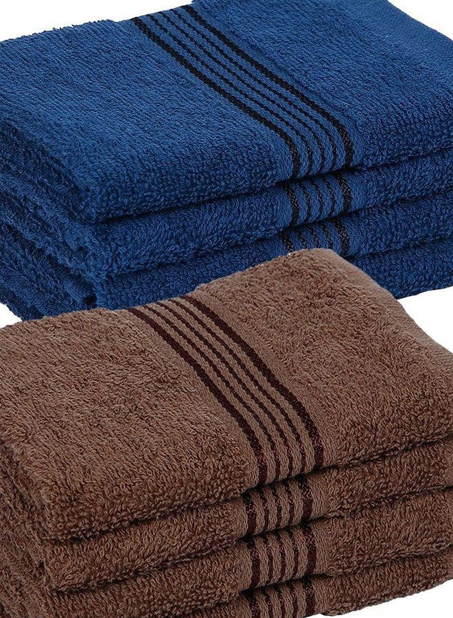 Kopa by Bianca 400 GSM 100% Cotton Soft Terry Towel l 8pc Face Towel l Baby Face Towel l Face Towel for Baby l D`Ross l Powder Blue-Desert Sand - Image 4