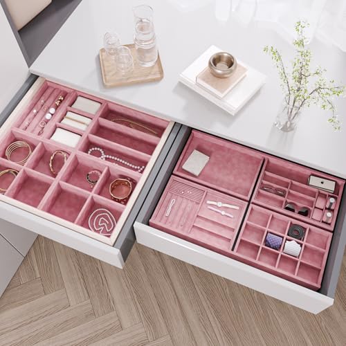 VaryFloral Dark Red Self Adhesive Velvet Flocking Liner, Soft Fabric Contact Paper for Jewelry Box DIY Project, Wine Red Fabric Shelf Drawer Liner, Peel and Stick Velvet Wallpaper for Room, 11.8"x118" - Image 5
