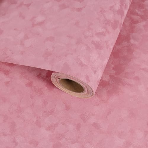 VaryFloral Dark Red Self Adhesive Velvet Flocking Liner, Soft Fabric Contact Paper for Jewelry Box DIY Project, Wine Red Fabric Shelf Drawer Liner, Peel and Stick Velvet Wallpaper for Room, 11.8"x118" - Image 1
