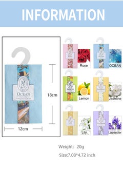 Beirui 12 Pieces Perfume Fragrance Sachets, Closet Fragrance Sachets, Drawer Fragrance Sachets, Cabinet Wardrobe Bathroom Car Fragrance Sachets  - Image 2