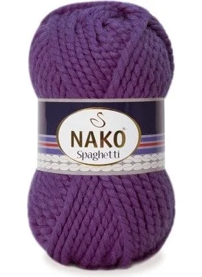 Nako Spaghetti 11209 5 Winter Yarn Wool Purple