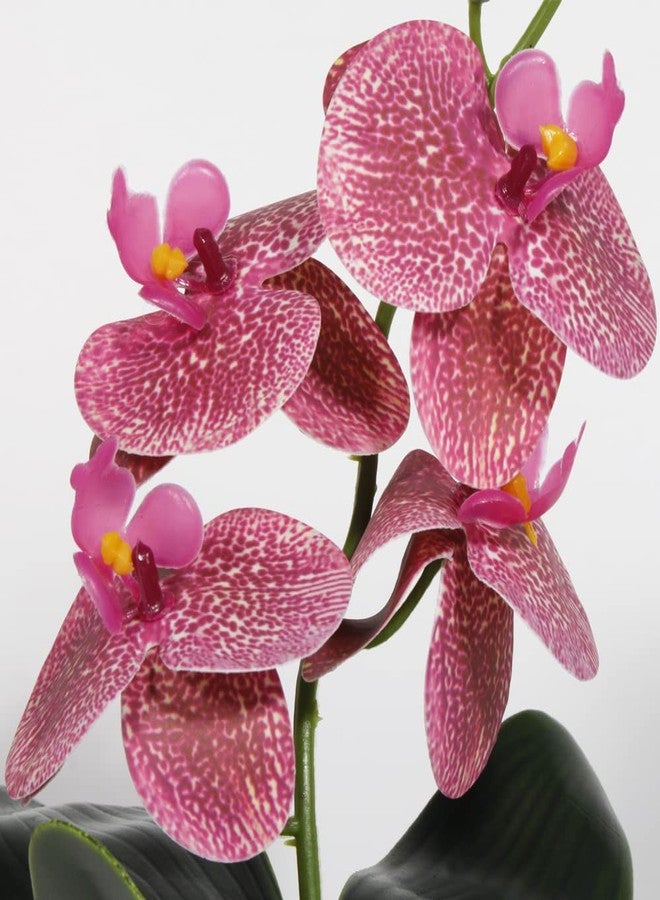WOLEDOE Fake Orchids Artificial Flowers, Reptile Terrarium Decor Plants, Bearded Dragon Tank Accessories fit Crested Gecko Leopard Lizard Chameleon Ball Python Snake Frog - Red - Image 4