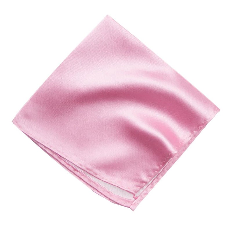 Young Arrow Satin Pocket Square for Men, Wedding Handkerchief for Suits, Blazers & Tuxedo Men's Pocket Square (Baby Pink) - Image 4