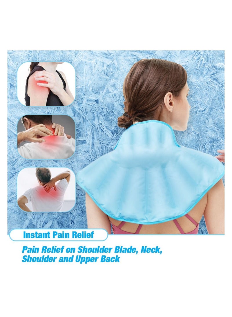 Generic Neck Shoulder Ice Pack Reusable Hot Cold Compress Wrap for Back Pain Relief Injuries Swelling Bruises and Sprains  - Image 2