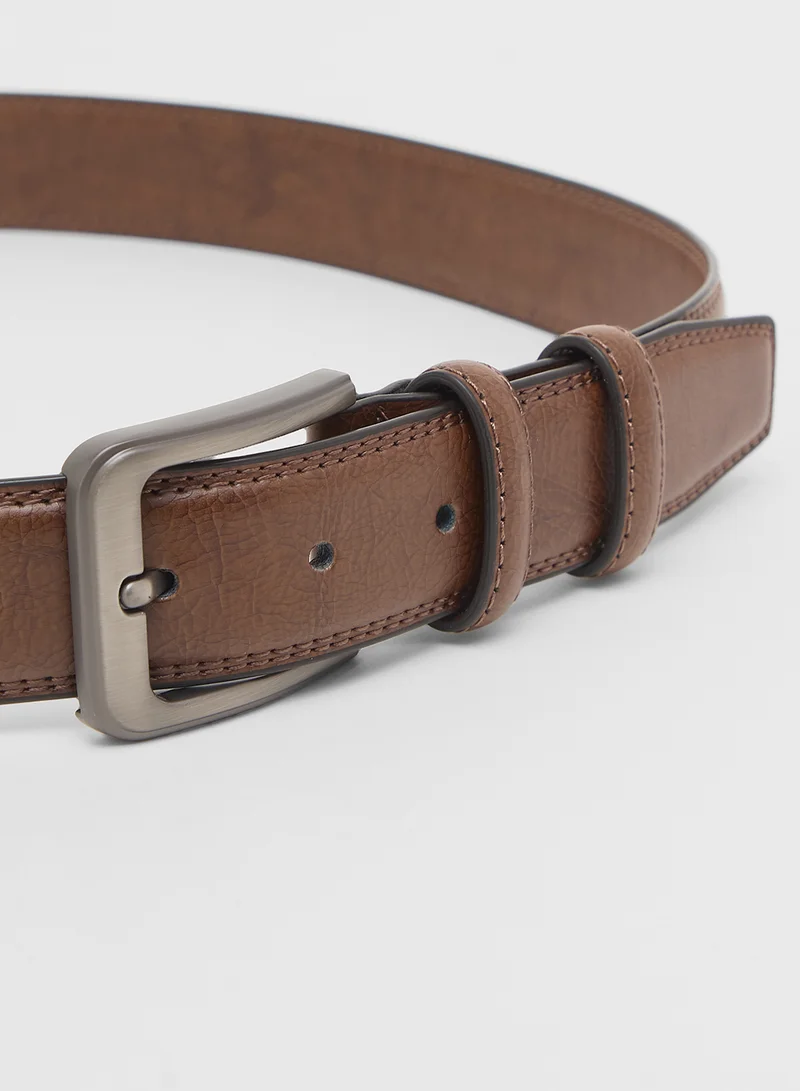 Robert Wood Genuine Leather Formal Belt
