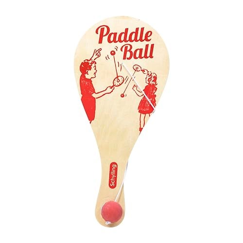 Schylling Paddle Ball - Classic Game Made with Real Wood - Ages 5 and Up - One Piece - Image 2