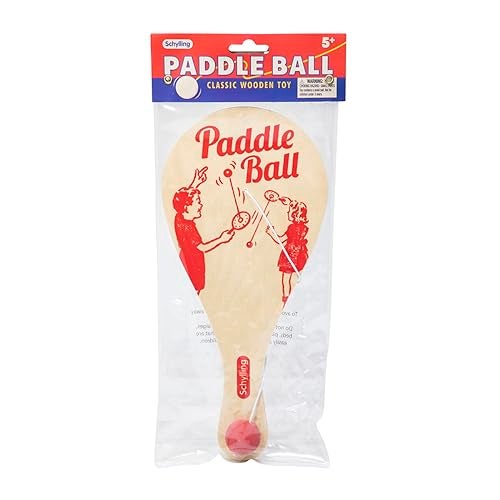 Schylling Paddle Ball - Classic Game Made with Real Wood - Ages 5 and Up - One Piece - Image 3