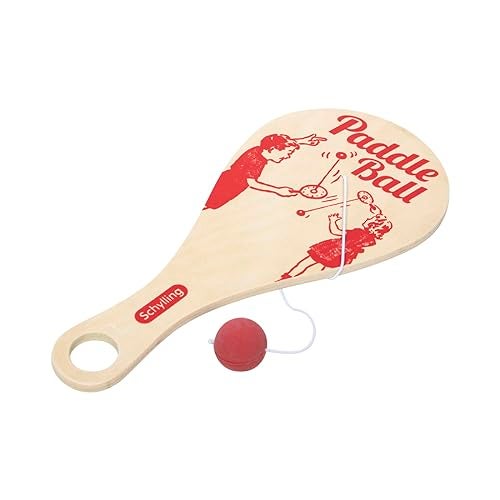 Schylling Paddle Ball - Classic Game Made with Real Wood - Ages 5 and Up - One Piece - Image 5