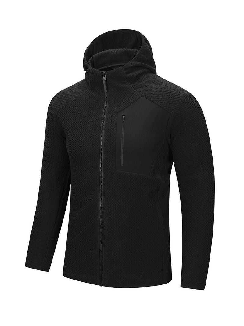 Niaojia Men'S Zipper Stuffed Sweatshirt Hooded Jacket High-End Fashion Cationic Casual Sweatshirt Sweatshirt - Image 5