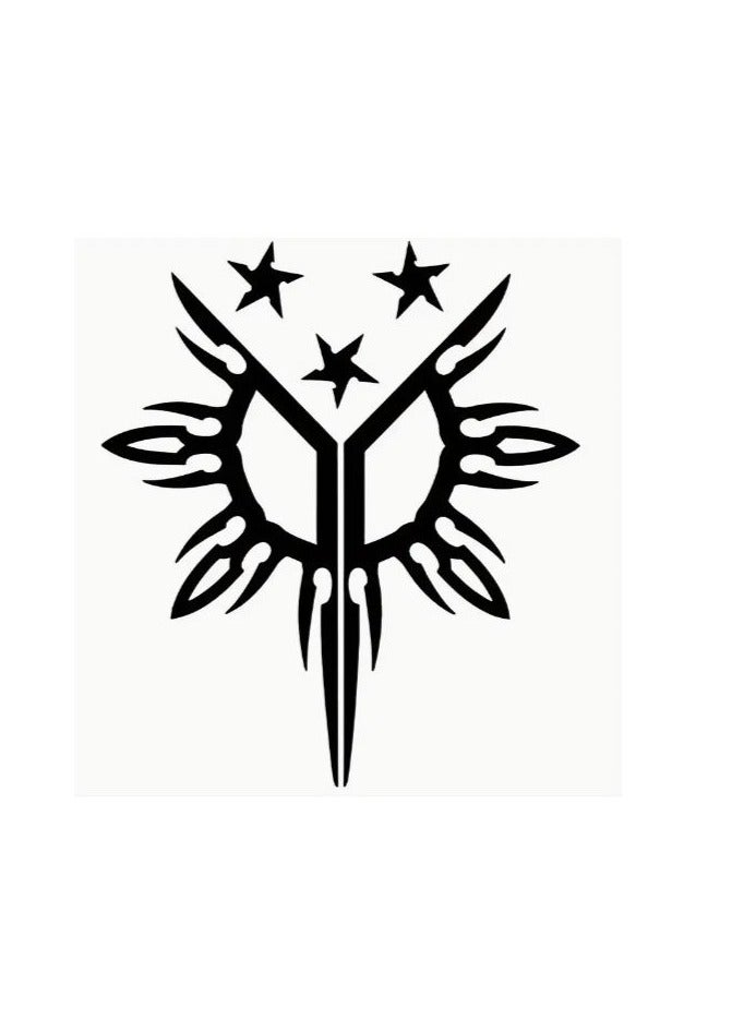 RYN 1pc Filipino Sun And Three Stars Decal Vinyl Sticker For Cars Trucks Van Walls Laptop  - Image 1