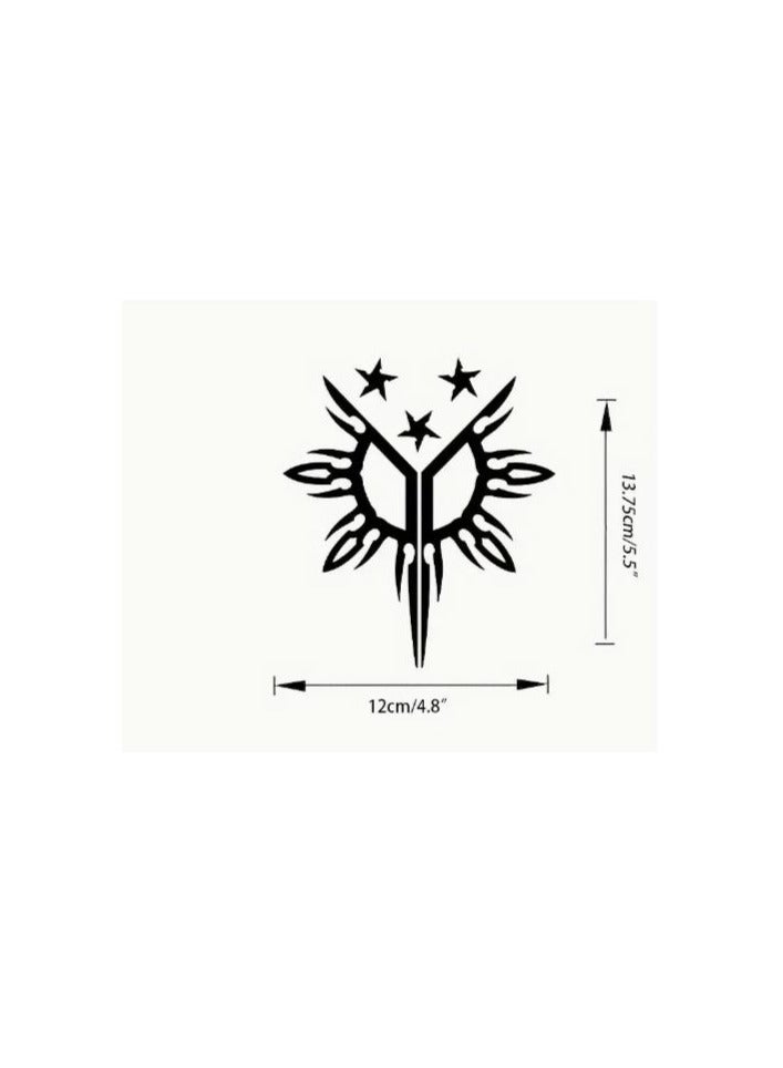 RYN 1pc Filipino Sun And Three Stars Decal Vinyl Sticker For Cars Trucks Van Walls Laptop  - Image 2