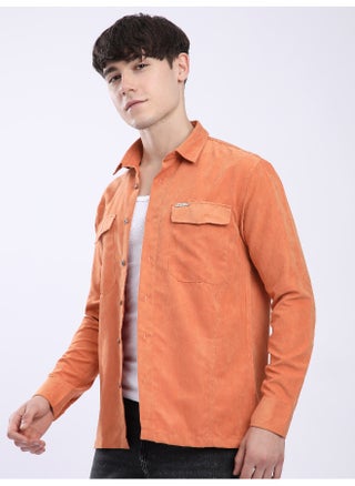 Maple Orange Dual Pocketed Suede Shirt - pzsku/Z3EB6358C7F994F07BDCEZ/45/_/1738049830/0ecb0077-35b3-4c72-a215-18d174b54f90