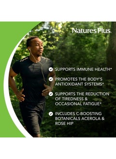 Nature's Plus NaturesPlus Super C Complex, Sustained Release - 1000 mg, 60 Vegetarian Tablets - High Potency Immune Support Supplement, Antioxidant - Enhanced Absorption - Gluten-Free - 60 Servings  - Image 4