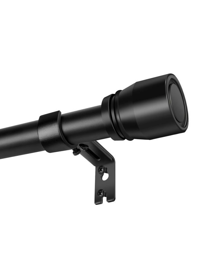 Hradecti 1” Diameter Matte Black Curtain Rod Itself is 30-45 Inch 1 Pack - Image 1