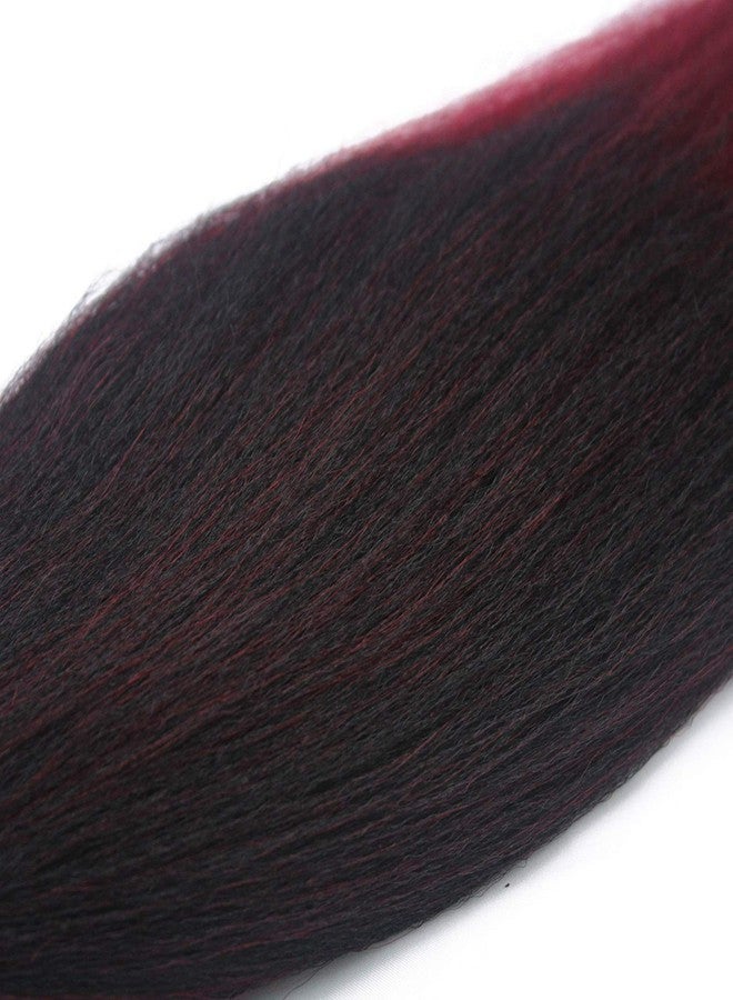 Dorsanee Pre Stretched Braiding Hair Extensions 12 Inch 8 Packs Synthetic Kids Braiding Hair Crochet Braids, Natural Easy Braid Hot Water Setting Professional Soft Yaki Straight Texture (#1B/bug) - Image 5