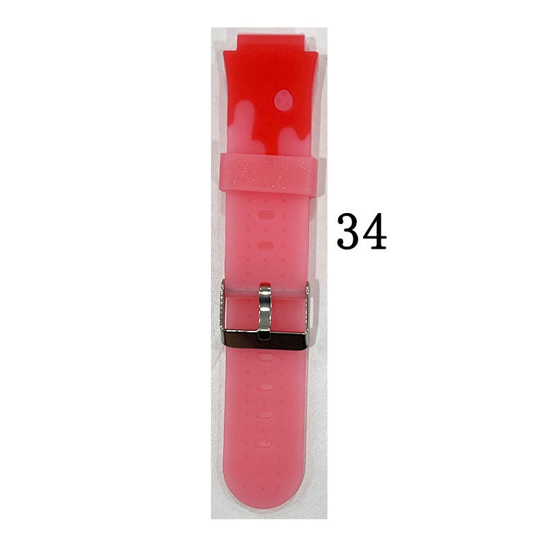 Wangzhou Watch Accessories Phone Strap Children Smart Watchband Silicone Watchband Smart Phone 16Mm Rubber Watchband - Image 1