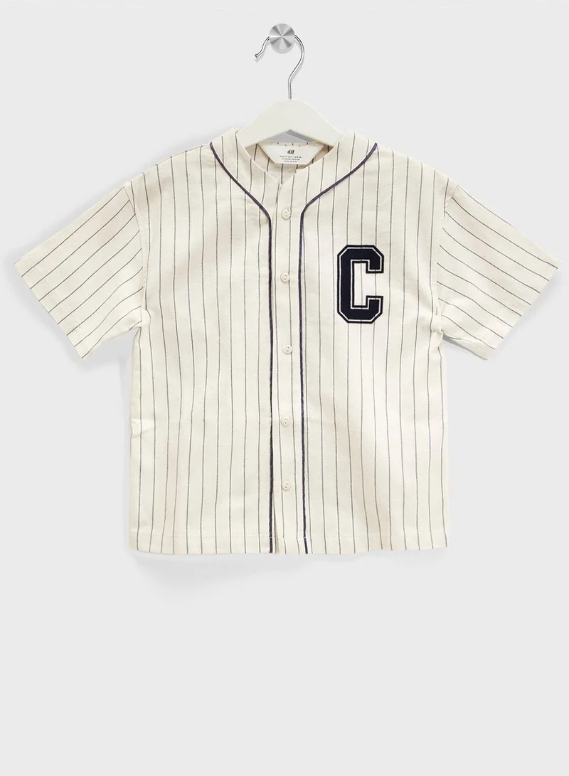 H&M Appliquéd Baseball Shirt