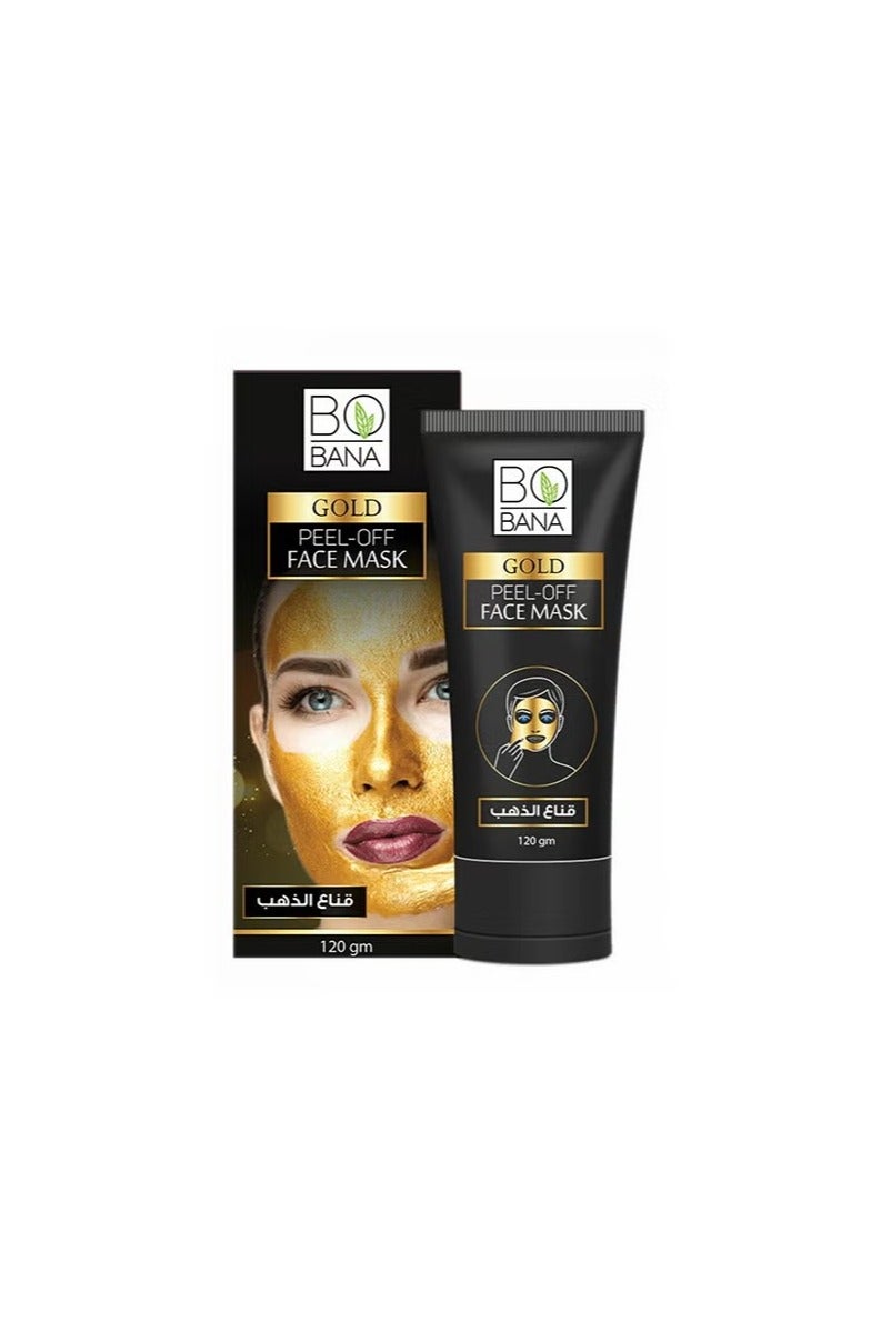 بوبانا - قناع تقشير الوجه بالذهب، 120 جم