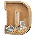AORCMITN Extra Large Wooden Letter Coin Piggy Bank for Boys Girls Kids Toddler Alphabet D Money Bank InitialD12 - Image 2