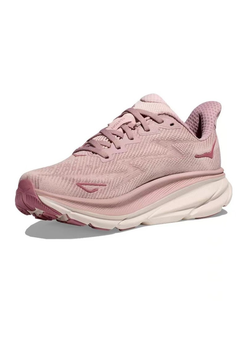 Hoka One One Clifton 9 Outdoor Running Sneakers Pink  - Image 3