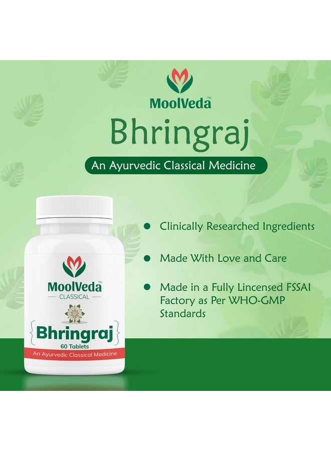 Moolveda Bhringraj Tablets by Moolveda | Eclipta alba | 500mg (60 Tablets) - Image 3
