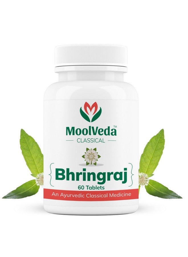 Moolveda Bhringraj Tablets by Moolveda | Eclipta alba | 500mg (60 Tablets) - Image 1