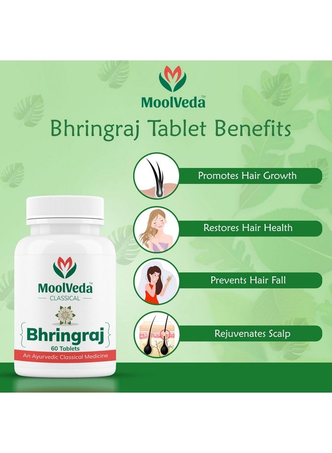 Moolveda Bhringraj Tablets by Moolveda | Eclipta alba | 500mg (60 Tablets) - Image 4