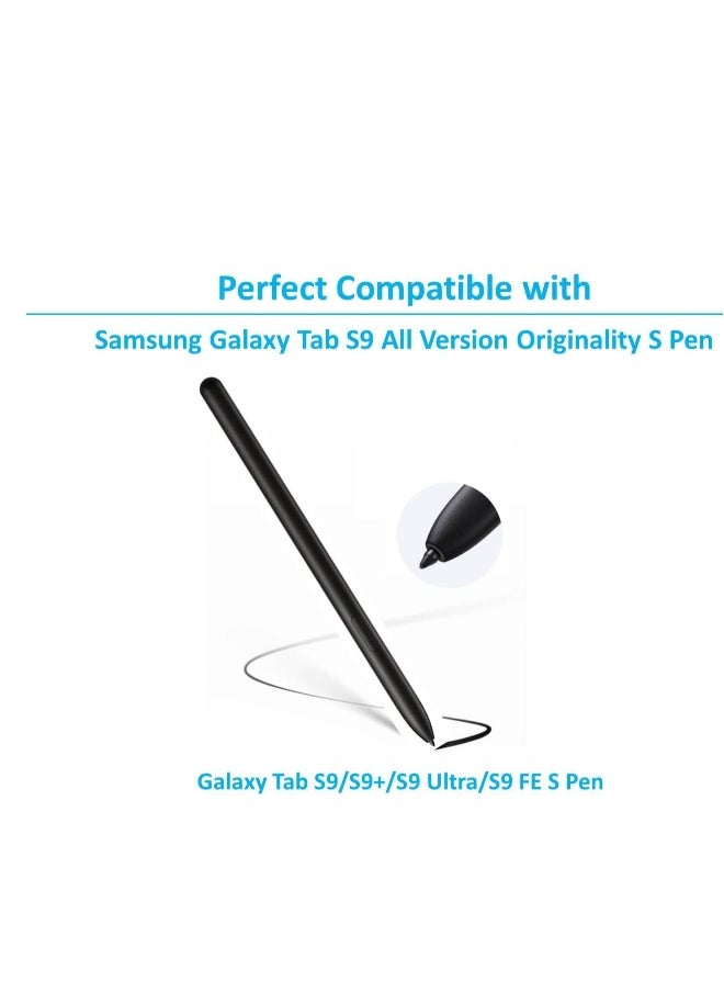 Generic - 5 PCS Soft Tips/Nibs Compatible with Galaxy Tab S9 Ultra / S9 Plus / S9 S Pen/Tab S9 FE Replacement Tips/Nibs Soft (S9/S9+/S9 Ultra/S9 FE Black*5) - Image 1